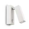 Миниатюра фото светодиодный спот ideal lux page ap square bianco | 220svet.ru