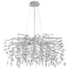 Миниатюра фото подвесная люстра odeon light delica 4970/10 серебристый | 220svet.ru