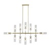 Миниатюра фото подвесная люстра indigo saetta 11053/12r gold v000565 | 220svet.ru