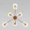 Миниатюра фото подвесная люстра eurosvet abbey 60164/6 латунь | 220svet.ru
