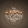 Миниатюра фото подвесная люстра loft it foucaults orb crystal loft1897/15 | 220svet.ru