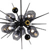 Миниатюра фото люстра 9720p-10s black/smoky | 220svet.ru