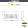 Миниатюра фото светильник для подсветки лестниц накладной fumagalli lorenza 190 as2.000.000.lxk1l | 220svet.ru
