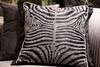 Миниатюра фото подушка с бисером зебра garda decor 70sw-30308 | 220svet.ru