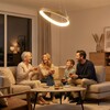 Миниатюра фото подвесная люстра с пультом ду citilux genka smart cl756a042 | 220svet.ru
