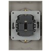 Миниатюра фото розетка эра arktik 16-2105-07 двойная с заземлением 2x2p+e schuko со шторками 16а-250в титан б0070460 | 220svet.ru