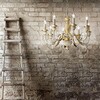 Миниатюра фото подвесная люстра ideal lux firenze sp8 bianco antico | 220svet.ru