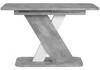Миниатюра фото стол раскладной woodville аврора цемент светлый / белый 563371 | 220svet.ru