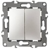 Миниатюра фото переключатель двухклавишный эра 12 10ax 250v 12-1106-15 б0019298 | 220svet.ru