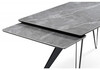 Миниатюра фото керамический стол раскладной woodville дарвин 140(200)х80 серый мрамор larka grey / черный 612205 | 220svet.ru