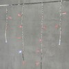 Миниатюра фото гирлянда бахрома 3,1 x 0,5 м красная с мерцанием белого диода 220в, 150 led, провод прозрачный пвх, ip54 ltc pil150blw-10-2r | 220svet.ru