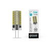 Миниатюра фото лампа cветодиодная gauss g4 5w 4100k прозрачная 18025 | 220svet.ru