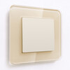 Миниатюра фото выключатель одноклавишный айвори матовый werkel w1110062 | 220svet.ru