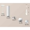 Миниатюра фото комплект подвесного светильника ambrella light xp1101013 swh/fr белый песок/белый матовый (a2301,c6355,a2010,c1101,n7170) | 220svet.ru