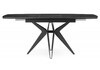 Миниатюра фото керамический стол раскладной 140(180)х80 woodville риполь черный 612883 | 220svet.ru