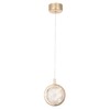 Миниатюра фото подвесной светодиодный светильник crystal lux cielo sp6w led gold | 220svet.ru