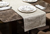 Миниатюра фото текстильная дорожка для стола бежевая 35*180см garda decor 70sw-19001 | 220svet.ru