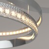 Миниатюра фото подвесной светодиодный светильник с пультом управления eurosvet posh 90175/3 хром | 220svet.ru