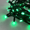 Миниатюра фото гирлянда нить 10м зеленая 220в, 75 led, провод черный каучук, ip65 ltc ll75-1-2g | 220svet.ru