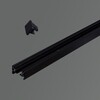 Миниатюра фото шинопровод reluce rl 06035 track rail 1000mm bk | 220svet.ru