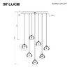 Миниатюра фото подвесная светодиодная люстра st luce waterfall sl6017.101.07 | 220svet.ru