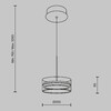 Миниатюра фото подвесной светодиодный светильник maytoni dress code mod348pl-l14bbs3k | 220svet.ru
