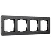 Миниатюра фото рамка werkel на 4 поста черный алюминий w0042608 4690389184512 | 220svet.ru