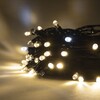 Миниатюра фото гирлянда нить 10м тепло-белая с мерцанием белого диода 220в, 100 led, провод черный каучук 2,3мм, ip65 ltc eco100blw-1-2ww | 220svet.ru