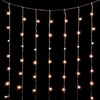 Миниатюра фото гирлянда занавес облегченный 2 x 2 м экстра тепло-белый с мерцанием белого диода 220в, 400 led, провод прозрачный пвх, ip54 ltc pcl400notblw-10-2eww | 220svet.ru