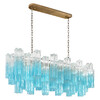 Миниатюра фото подвесная люстра loft it murano 10580/1000r clear blue | 220svet.ru
