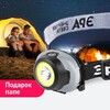 Миниатюра фото налобный светодиодный фонарь эра от батареек 43х43х68 310 лм gb-710 б0052752 | 220svet.ru