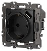 Миниатюра фото розетка эра серия 12 12-4108-12 2p+e 16a-250в со шторками с usb type-a+c 5в-3а графит б0067700 | 220svet.ru