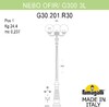 Миниатюра фото парковый фонарь fumagalli nebo ofir/g300 3l g30.202.r30.bxf1r | 220svet.ru