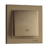 Миниатюра фото выключатель mono electric despina одноклавишный перекресный бронза 102-232325-112 | 220svet.ru