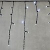 Миниатюра фото гирлянда бахрома 3,1 x 0,5 м белая 220в, 150 led, провод черный пвх, ip54 ltc pil150-11-2w | 220svet.ru