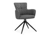 Миниатюра фото стул на металлокаркасе крутящийся  woodville atlanta 1 серый / черный 15971 | 220svet.ru