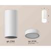 Миниатюра фото комплект накладного светильника ambrella light techno spot xs7442012 swh/fr белый песок/белый матовый (c7442, n7120) | 220svet.ru