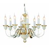Миниатюра фото подвесная люстра ideal lux firenze sp8 bianco antico | 220svet.ru