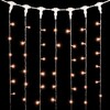 Миниатюра фото гирлянда занавес 2 x 2 м экстра тепло-белый 220в, 400 led, провод прозрачный пвх, ip54 ltc pcl402-10-2eww | 220svet.ru