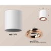 Миниатюра фото комплект накладного светильника ambrella light techno spot xs7421004 swh/ppg белый песок/золото розовое полированное (c7421, n7005) | 220svet.ru