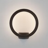 Миниатюра фото уличный настенный светодиодный светильник elektrostandard ring 1710 techno led черный a054933 | 220svet.ru