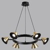 Миниатюра фото подвесная люстра lumion lamina 8233/6 черный | 220svet.ru