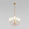 Миниатюра фото подвесная люстра eurosvet abbey 60164/6 латунь | 220svet.ru