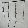 Миниатюра фото гирлянда бахрома 3,1 x 0,5 м красная 220в, 150 led, провод черный пвх, ip54 ltc pil150-11-2r | 220svet.ru