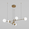 Миниатюра фото подвесная люстра eurosvet planet 70146/6 латунь | 220svet.ru