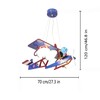 Миниатюра фото подвесная люстра "самолет капитана америка" | 220svet.ru