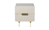 Миниатюра фото тумбочка garda decor 40ad-00050 светло-бежевая | 220svet.ru