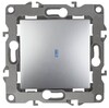 Миниатюра фото выключатель одноклавишный с подсветкой эра 12 10ax 250v 12-1102-03 б0014635 | 220svet.ru