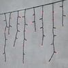 Миниатюра фото гирлянда бахрома 4,9 x 0,5 м красная 220в, 240 led, провод черный пвх, ip54 ltc pil240-11-2r | 220svet.ru