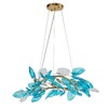 Миниатюра фото подвесная люстра indigo olivo 11043/6p blue v000448 | 220svet.ru
